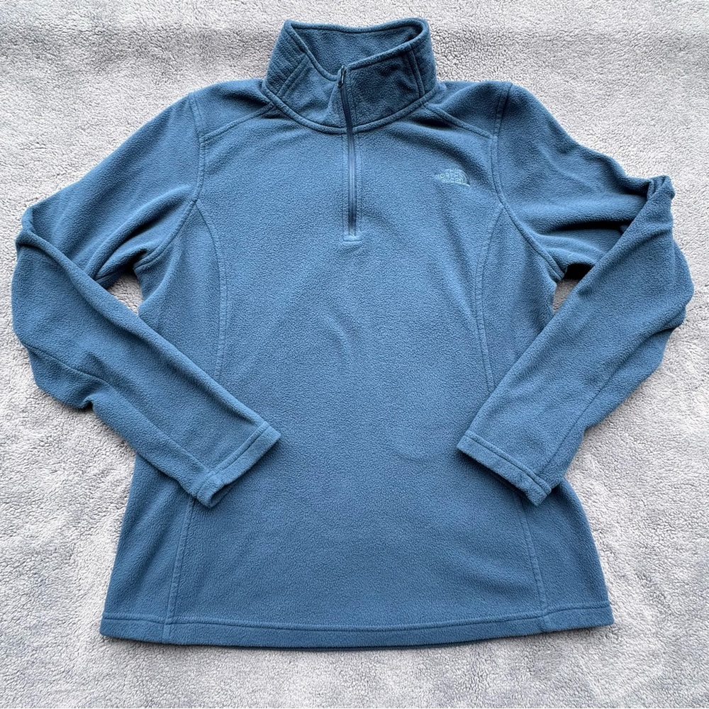 The North Face Sweater Womens Medium Blue high Neck Fleece